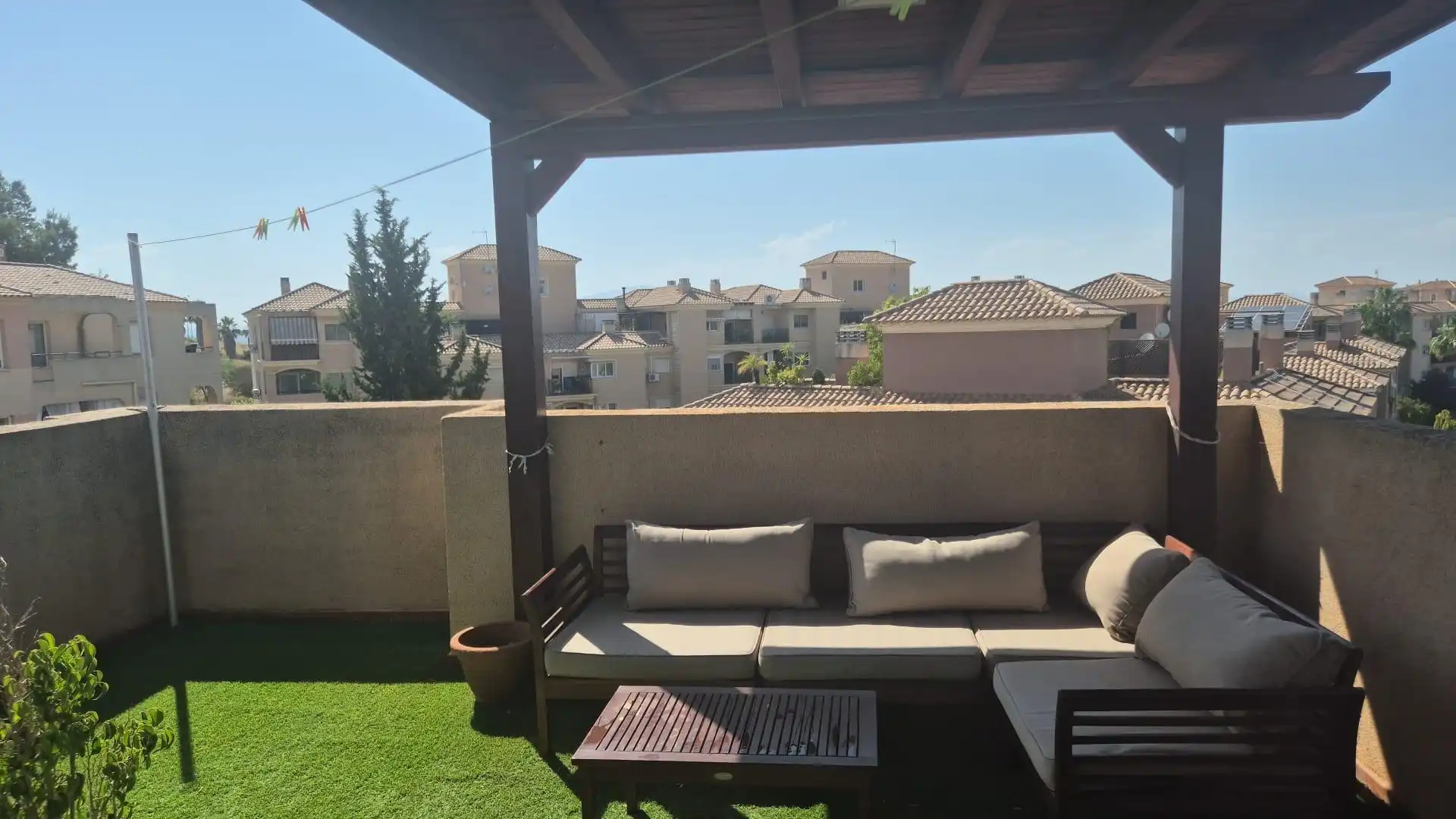 Terrasse von Dachboden zum Verkauf in Molina de Segura mit Klimaanlage, Privatgarten und Parkett
