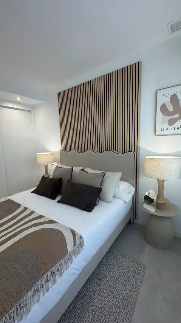 Schlafzimmer von Maisonette zum Verkauf in La Nucia mit Klimaanlage, Privatgarten und Terrasse