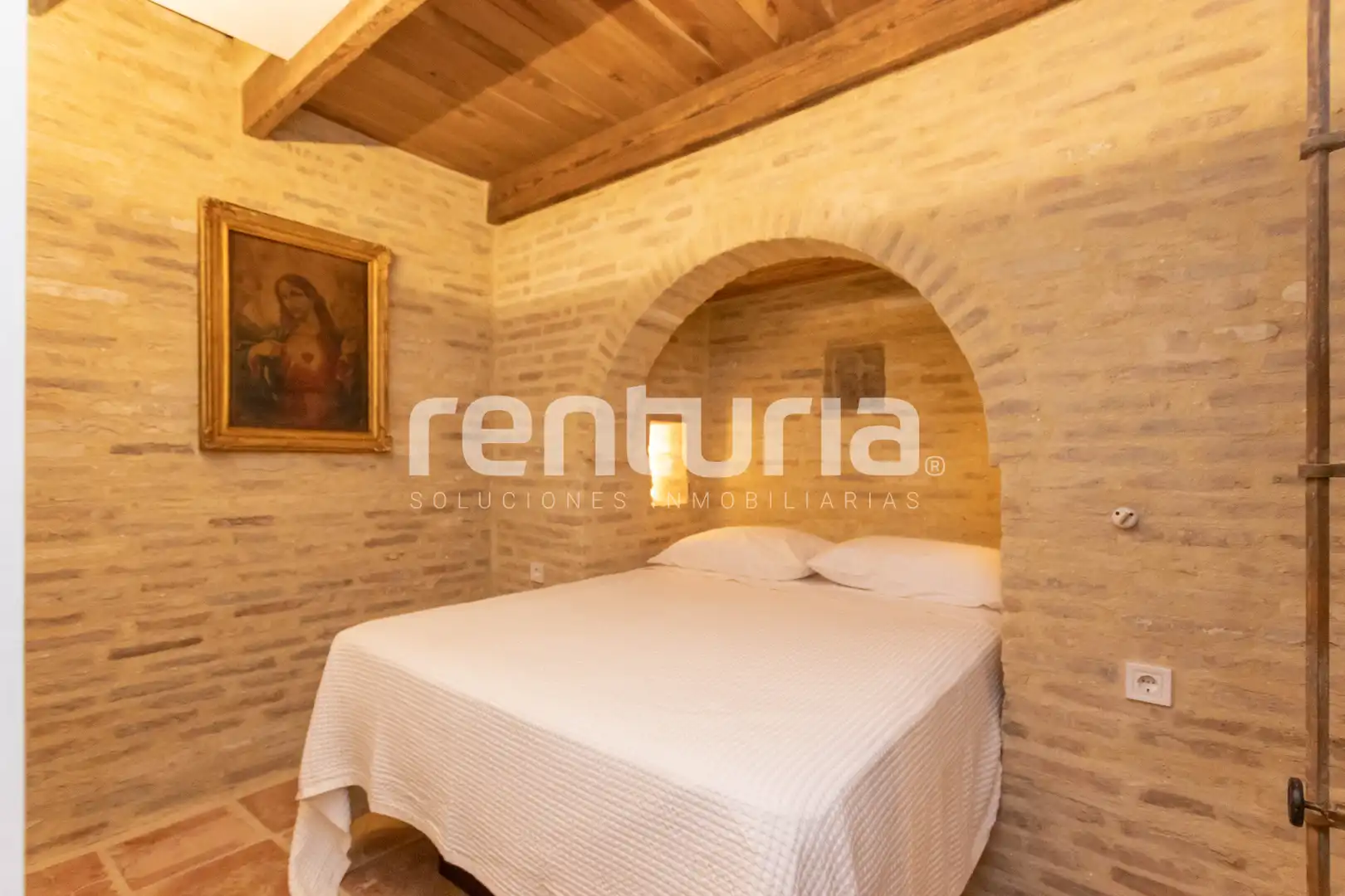 Bedroom of Flat for rent in Valencia  with Air Conditioner, Heating and Furnished