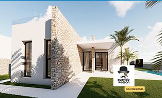 Exterior view of House or chalet for sale in La Manga del Mar Menor  with Air Conditioner, Heating and Private garden