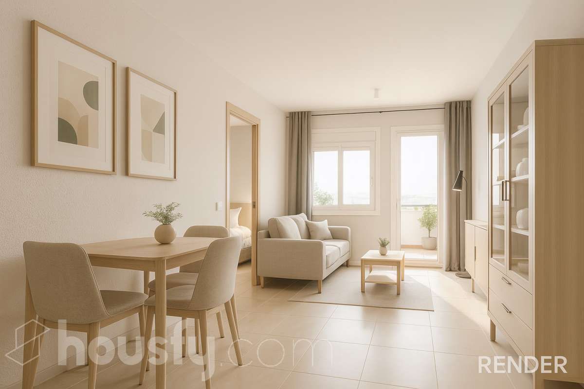 Sala d'estar de Àtic en venda en L'Hospitalet de Llobregat amb Calefacció, Terrassa i Traster