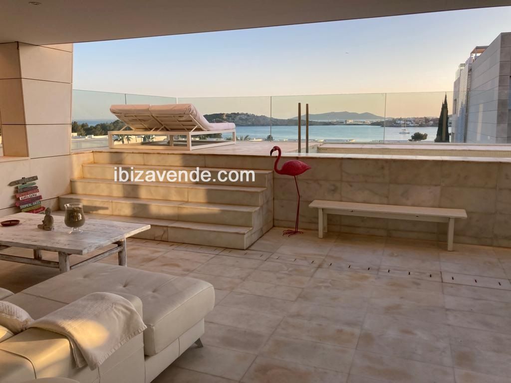 Terrace of Flat to rent in Santa Eulària des Riu  with Heating, Terrace and Swimming Pool