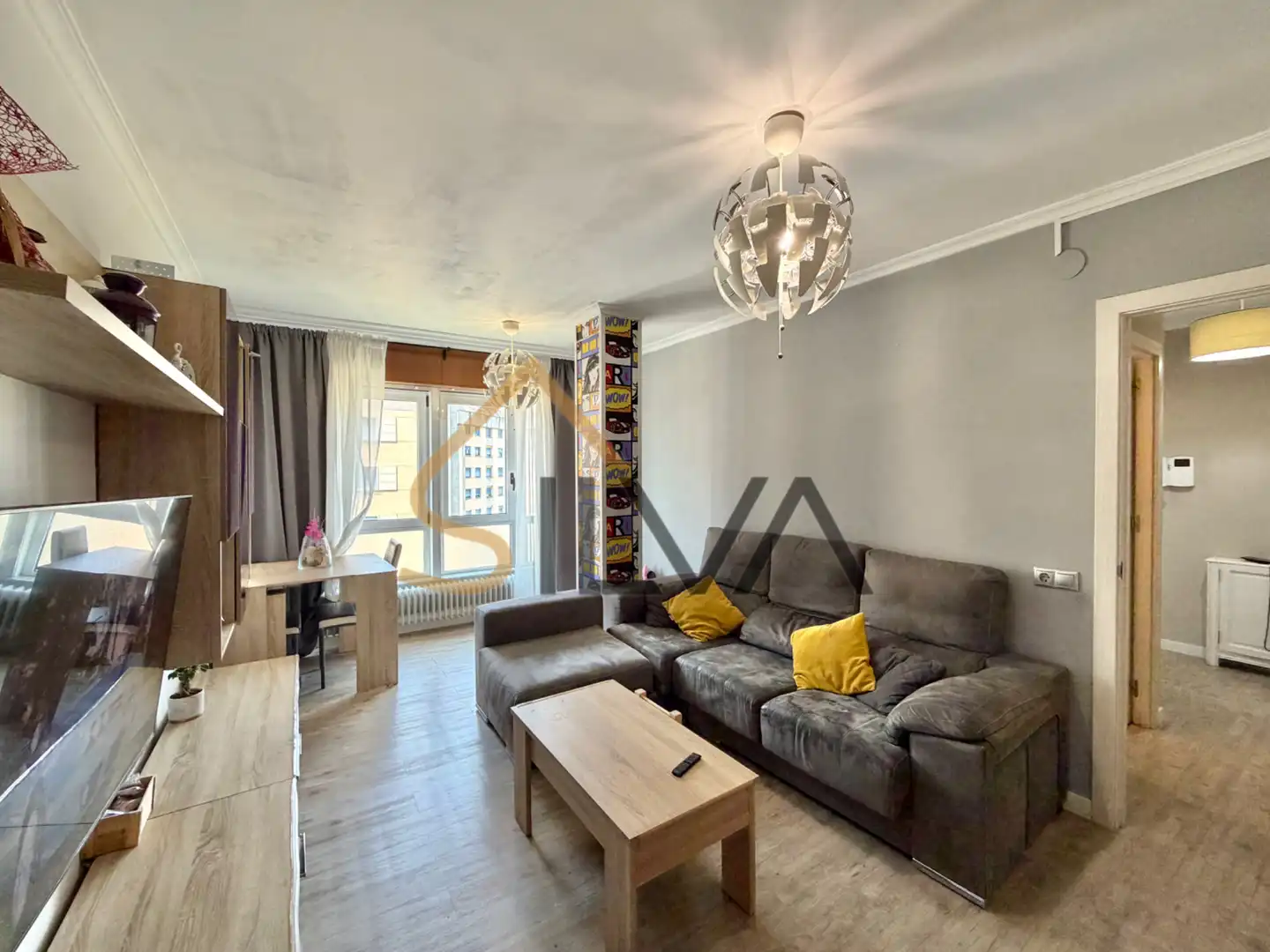 Living room of Flat for sale in Lugo  with Heating, Parquet flooring and Storage room