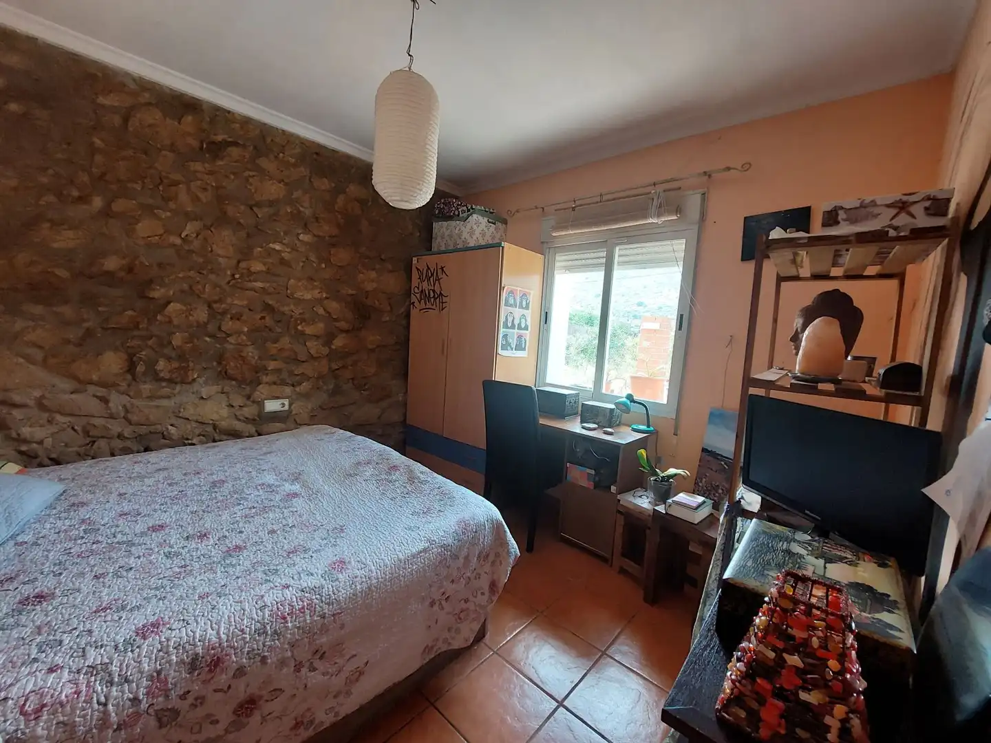 Schlafzimmer von Einfamilien-Reihenhaus zum Verkauf in Dénia mit Privatgarten und Möbliert
