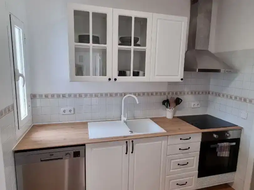 Küche von Wohnung zum Verkauf in Manacor mit Klimaanlage, Privatgarten und Abstellraum