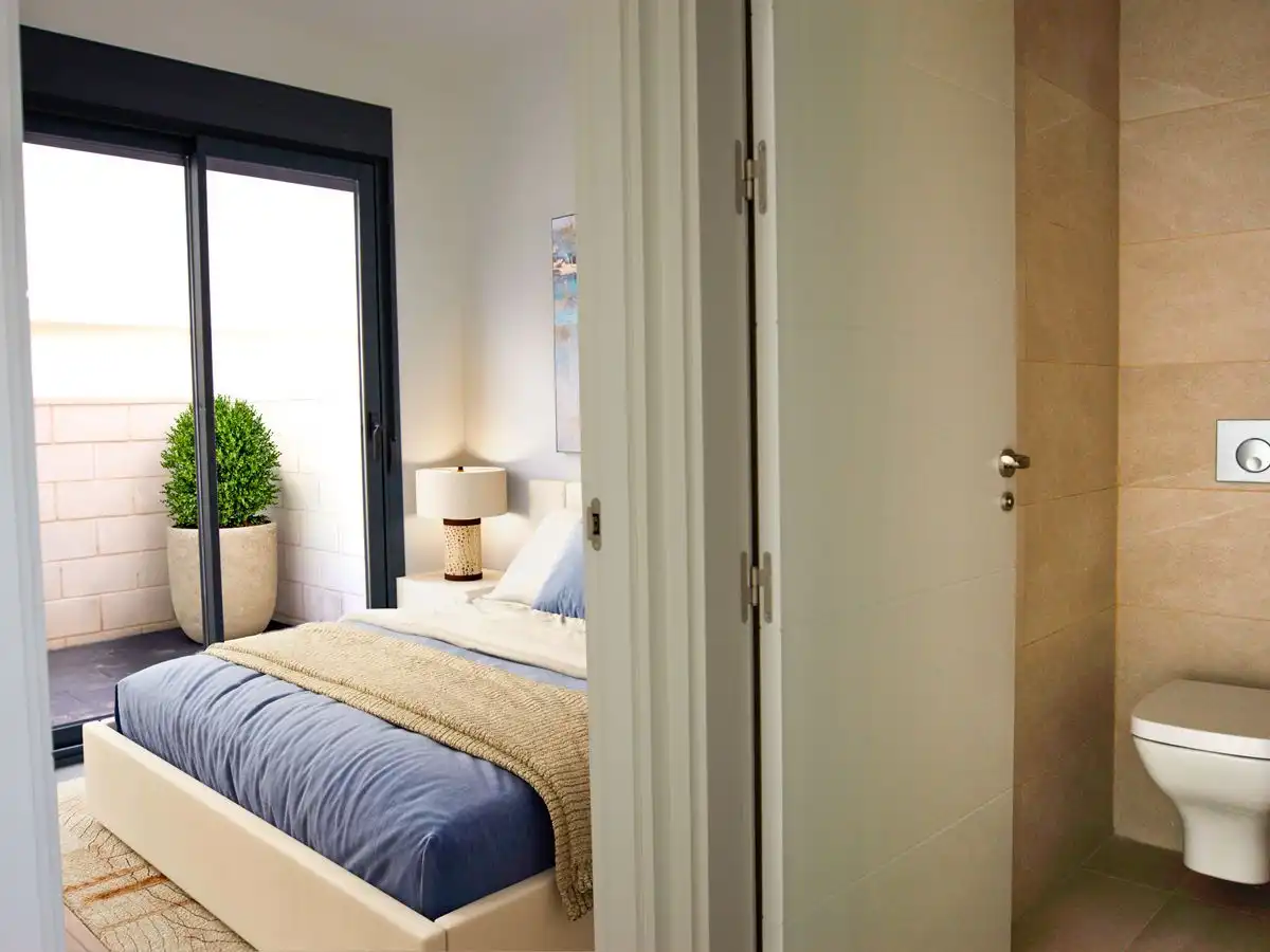 Bedroom of Detached homes for sale in Santa Pola  with Air Conditioner, Private garden and Terrace