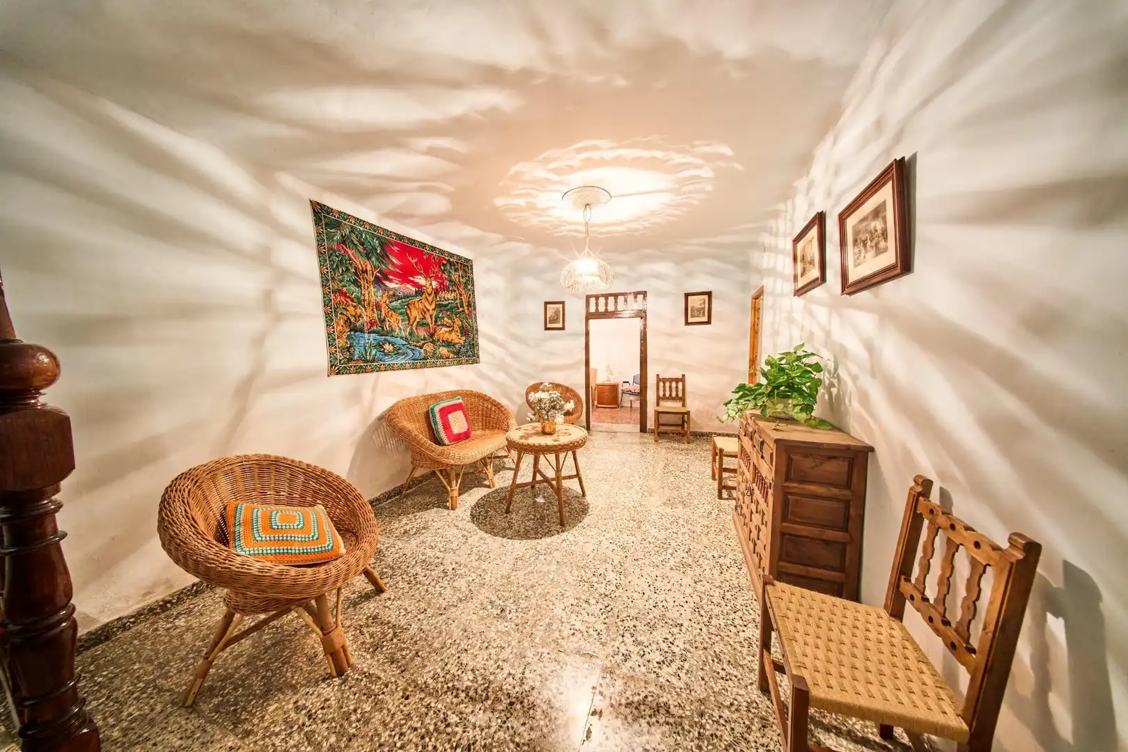Living room of Houses for sale in Busquístar  with Terrace, Storage room and Balcony