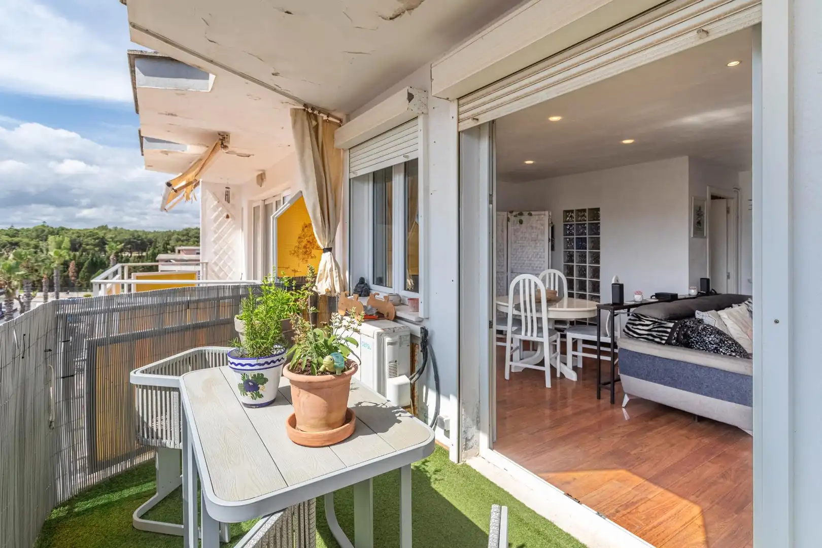 Terrasse von Wohnungen zum Verkauf in Santa Margalida mit Klimaanlage, Heizung und Parkett