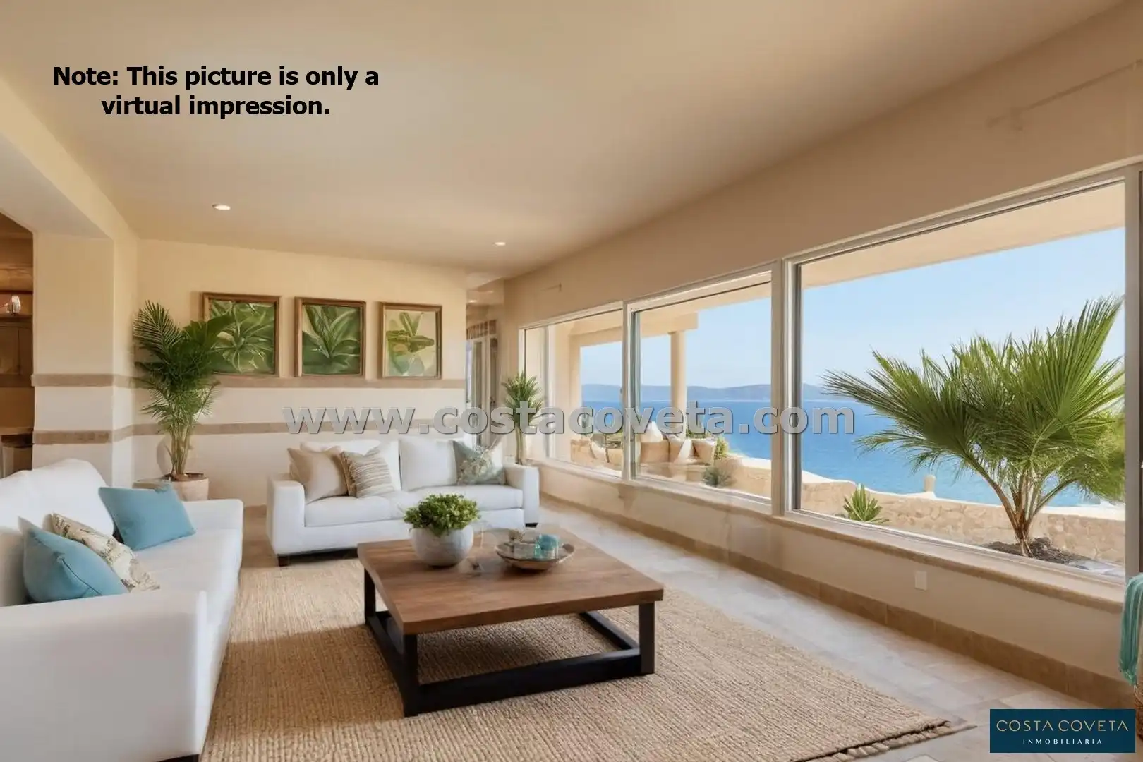 Living room of Houses for sale in El Campello  with Air Conditioner, Private garden and Terrace