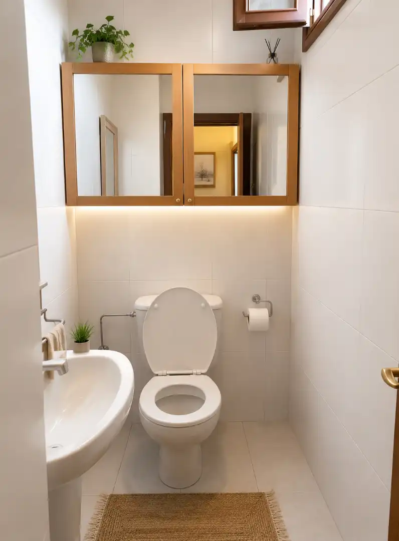 Baño de Casa adosada en venta en Usurbil con Calefacción, Parquet y Amueblado