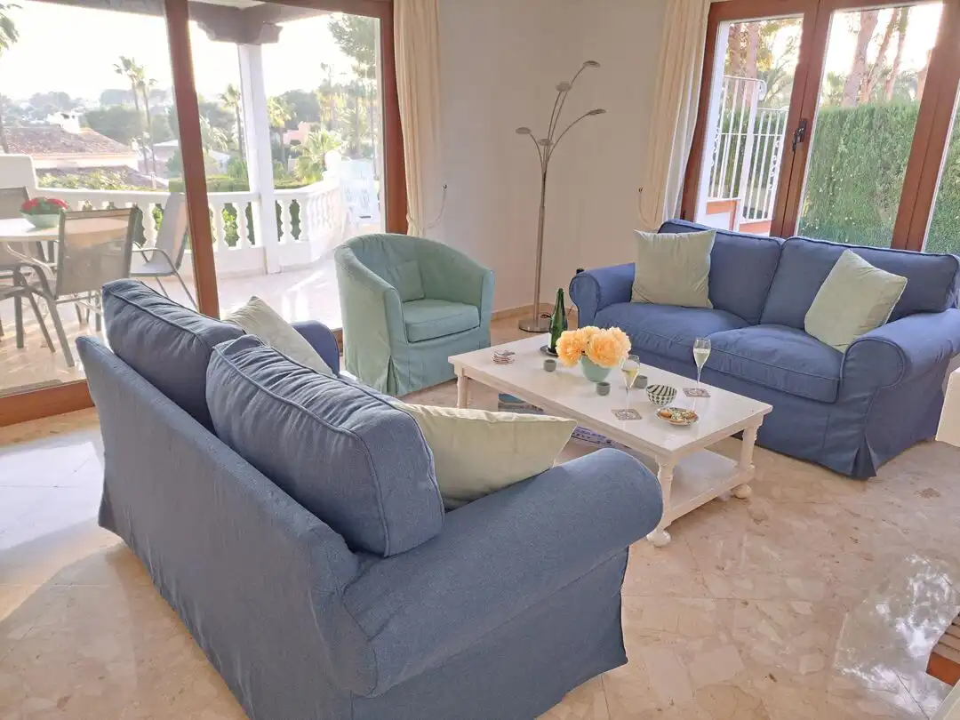 Wohnzimmer von Einfamilien-Reihenhaus zum Verkauf in Moraira