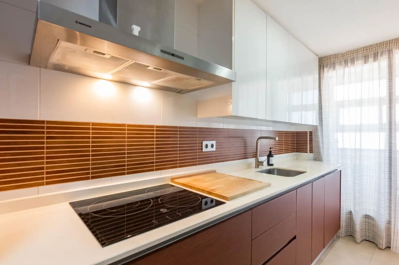 Cocina de Piso de alquiler en Murcia con Aire acondicionado y Terraza