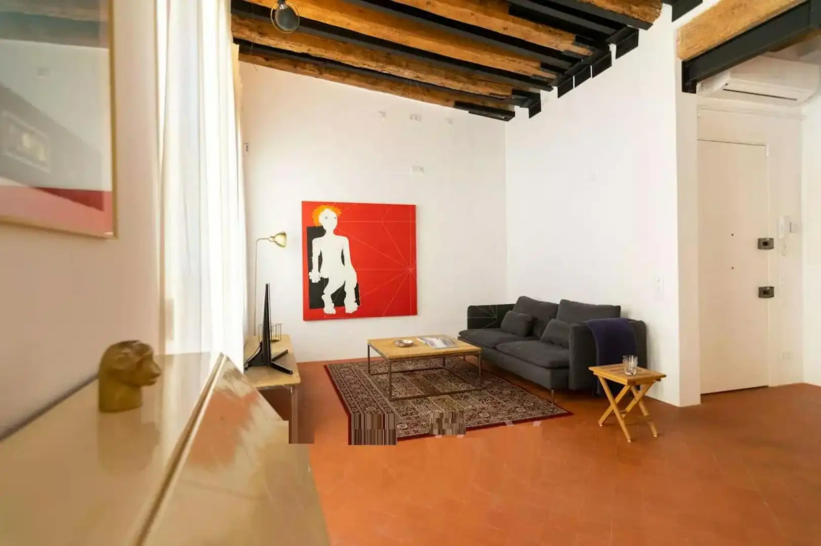 Wohnzimmer von Wohnung zur Miete in Barcelona mit Klimaanlage, Heizung und Möbliert