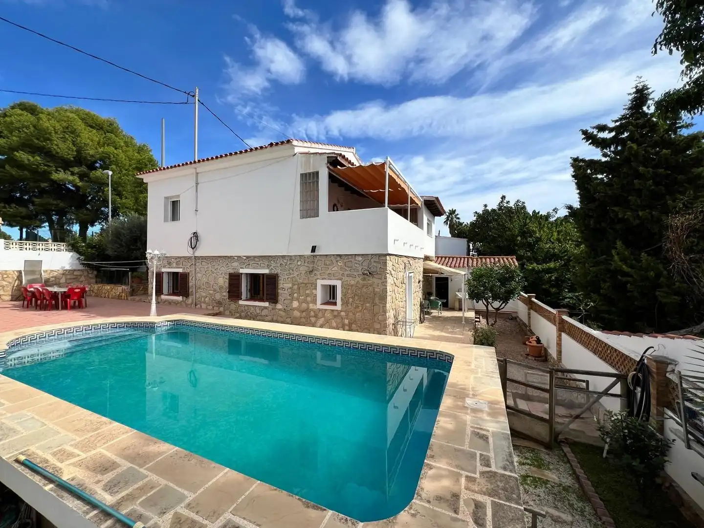 Swimming pool of Houses for sale in La Nucia  with Private garden, Terrace and Storage room