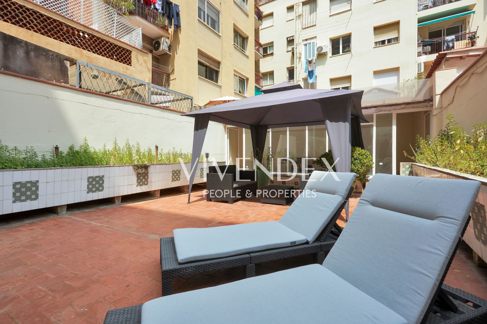 Terrace of Flat for sale in  Barcelona Capital  with Heating, Terrace and Furnished
