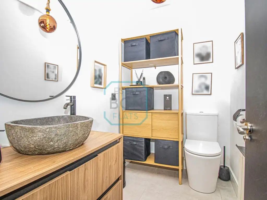 Badezimmer von Haus oder Chalet zum Verkauf in Calafell mit Klimaanlage, Schwimmbad und Balkon