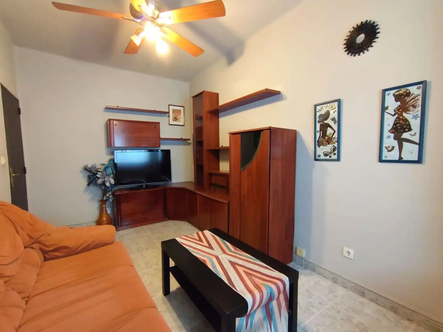 Sala de estar de Piso de alquiler en Plasencia con Amueblado