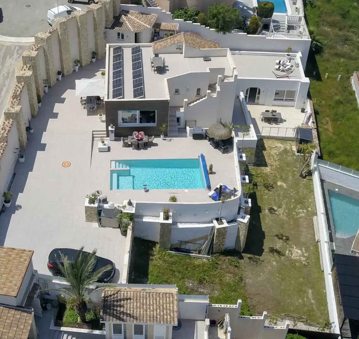 Piscina de Casa o xalet en venda en Rojales amb Aire condicionat, Jardí privat i Terrassa