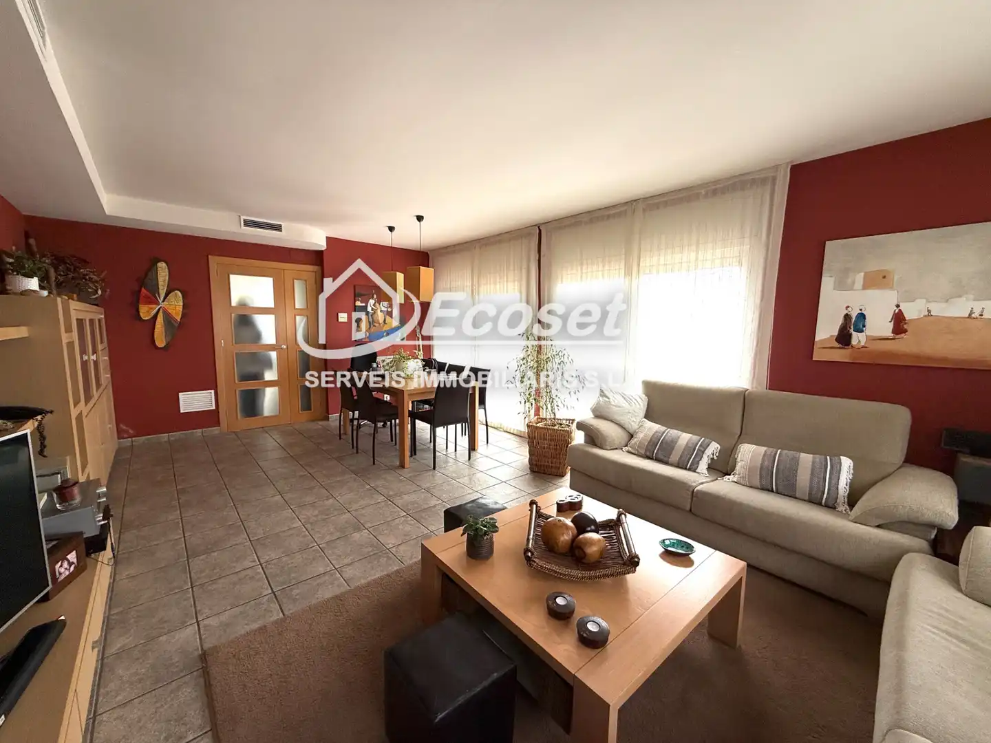Wohnzimmer von Haus oder Chalet zum Verkauf in Vallirana mit Klimaanlage, Heizung und Privatgarten