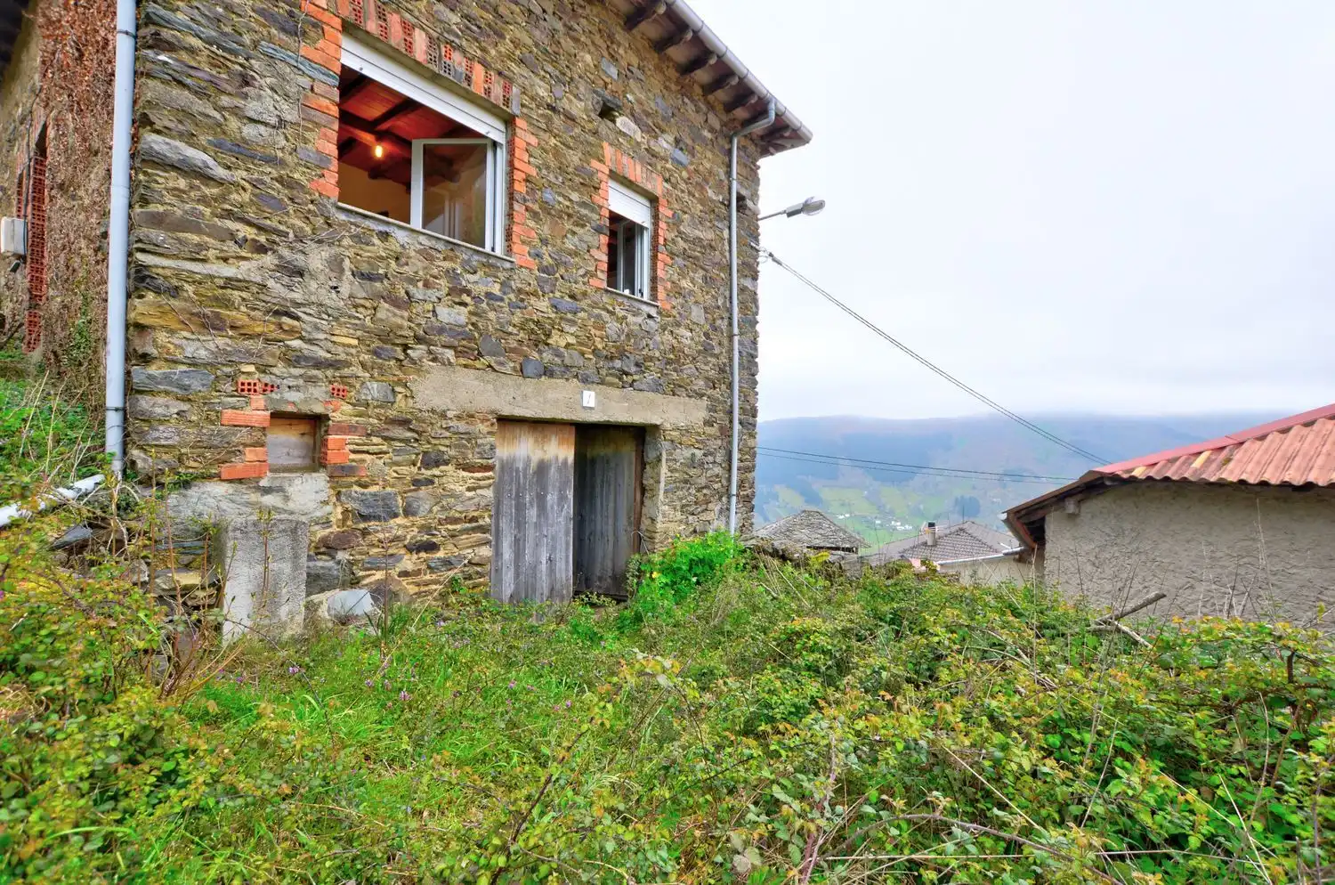 Exterior view of Houses for sale in Cangas del Narcea  with Heating, Storage room and Swimming Pool
