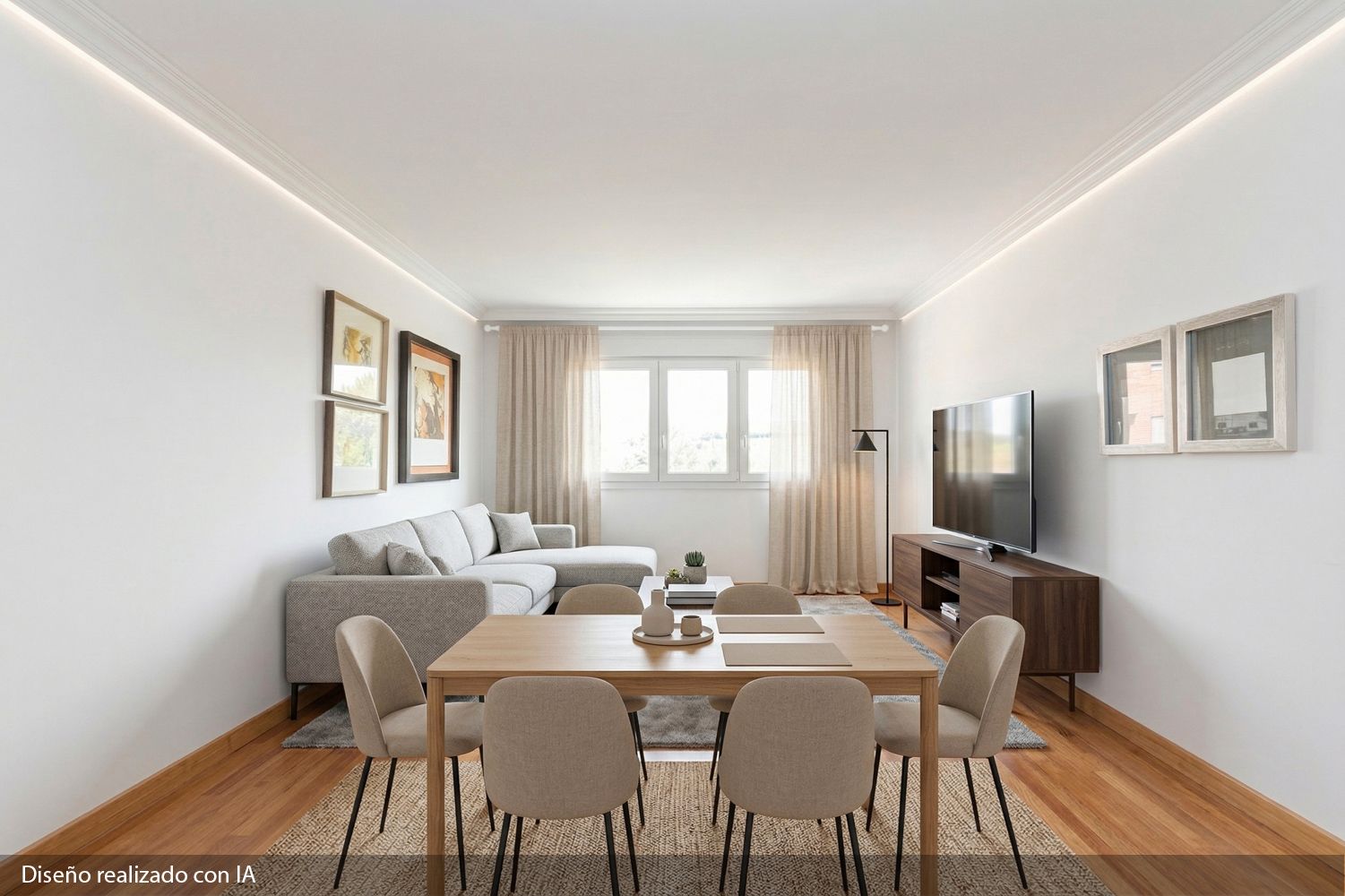 Sala d'estar de Pis en venda en  Madrid Capital amb Aire condicionat, Calefacció i Jardí privat