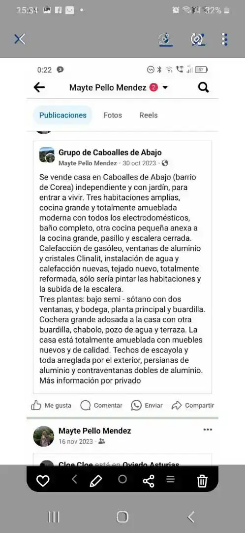 Jardín de Casa o chalet en venta en Villablino con Jardín privado, Trastero y Amueblado