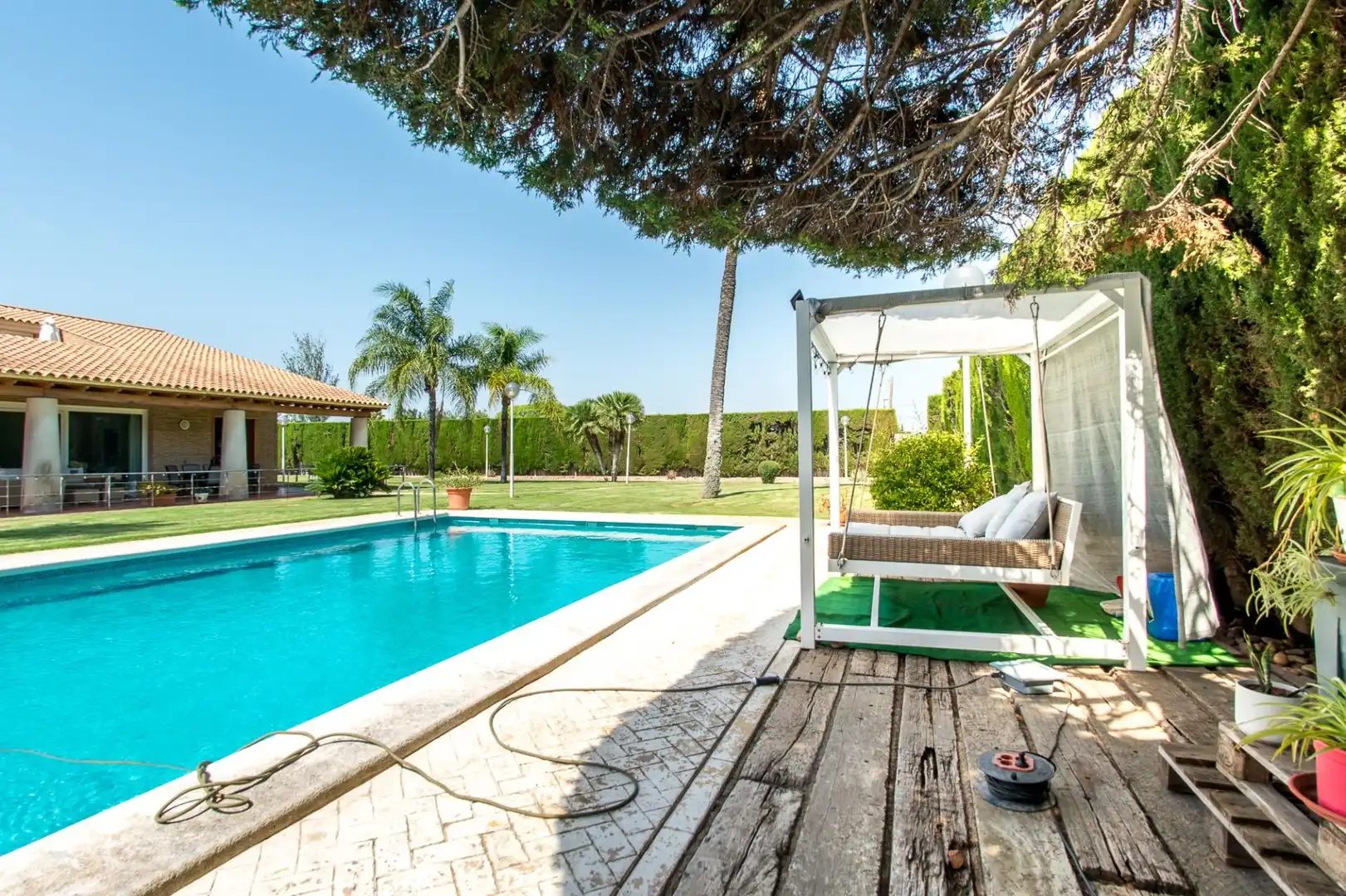 Piscina de Casa o xalet en venda en Murcia amb Aire condicionat, Calefacció i Jardí privat