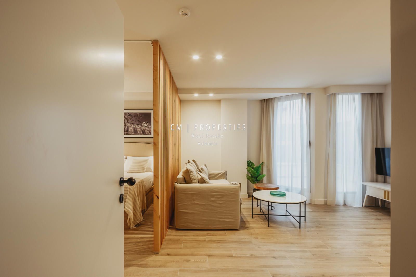 Habitación de Apartamento de alquiler en  Valencia Capital con Aire acondicionado, Calefacción y Terraza