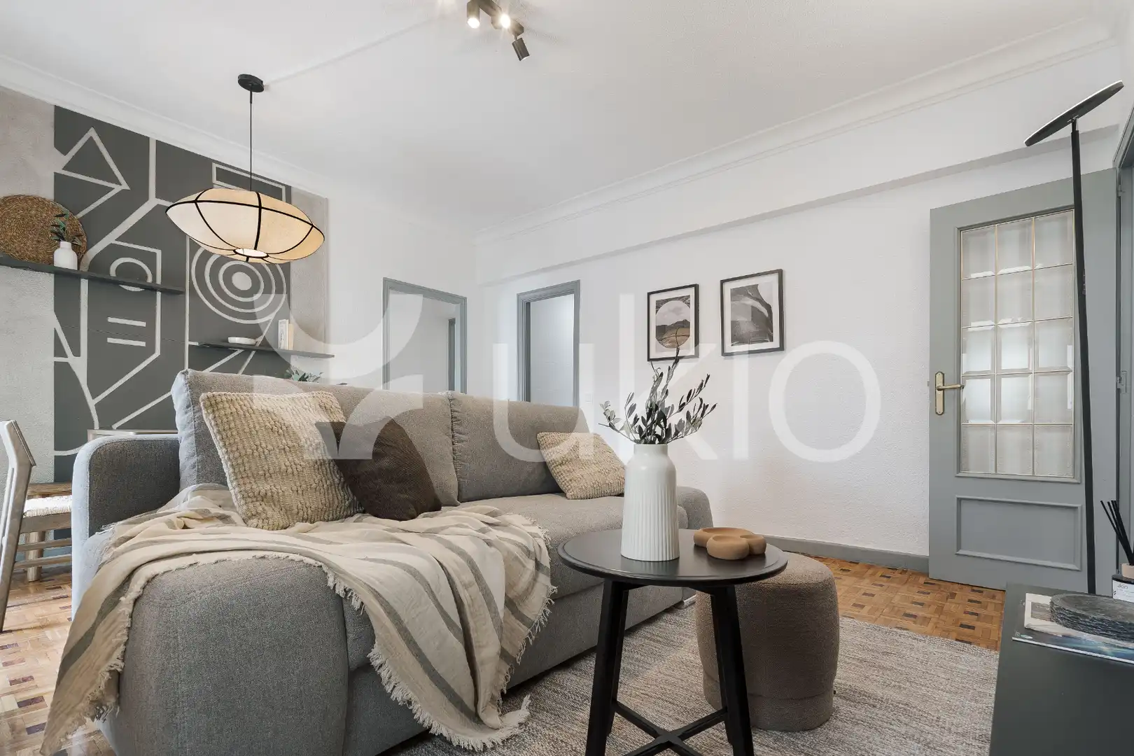 Sala d'estar de Apartament de lloguer en Madrid amb Aire condicionat, Calefacció i Terrassa