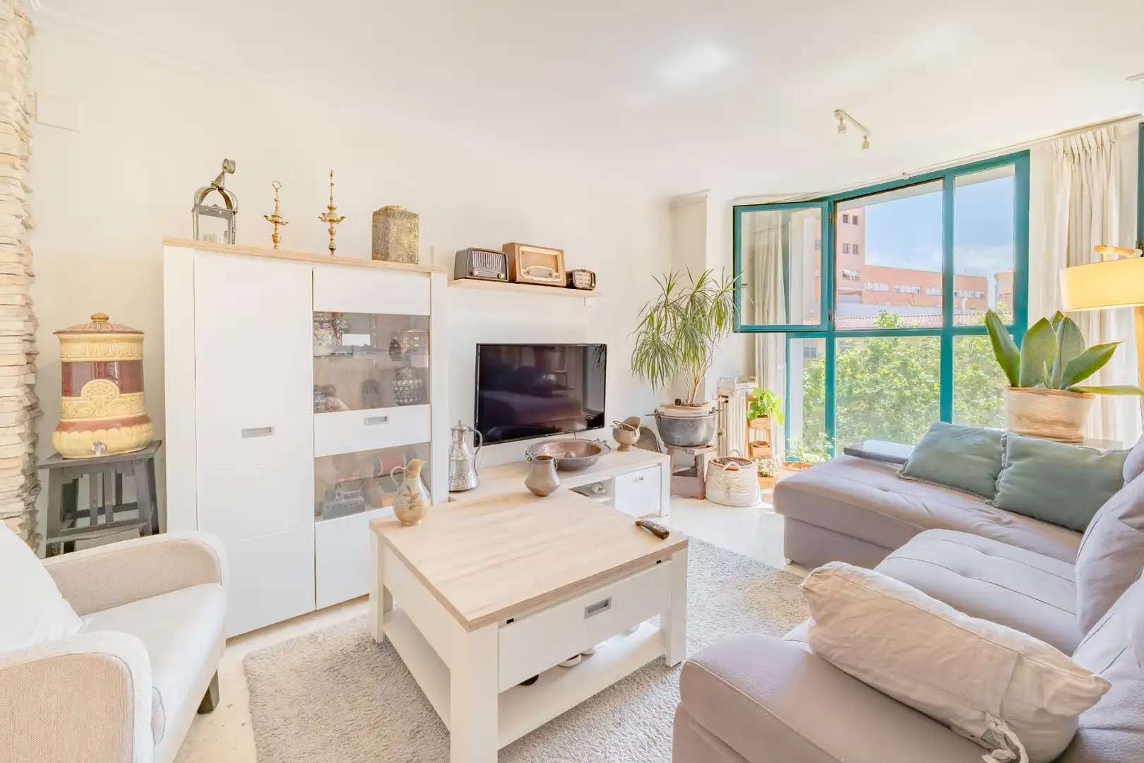Sala de estar de Piso en venta en Valencia con Aire acondicionado, Calefacción y Horno
