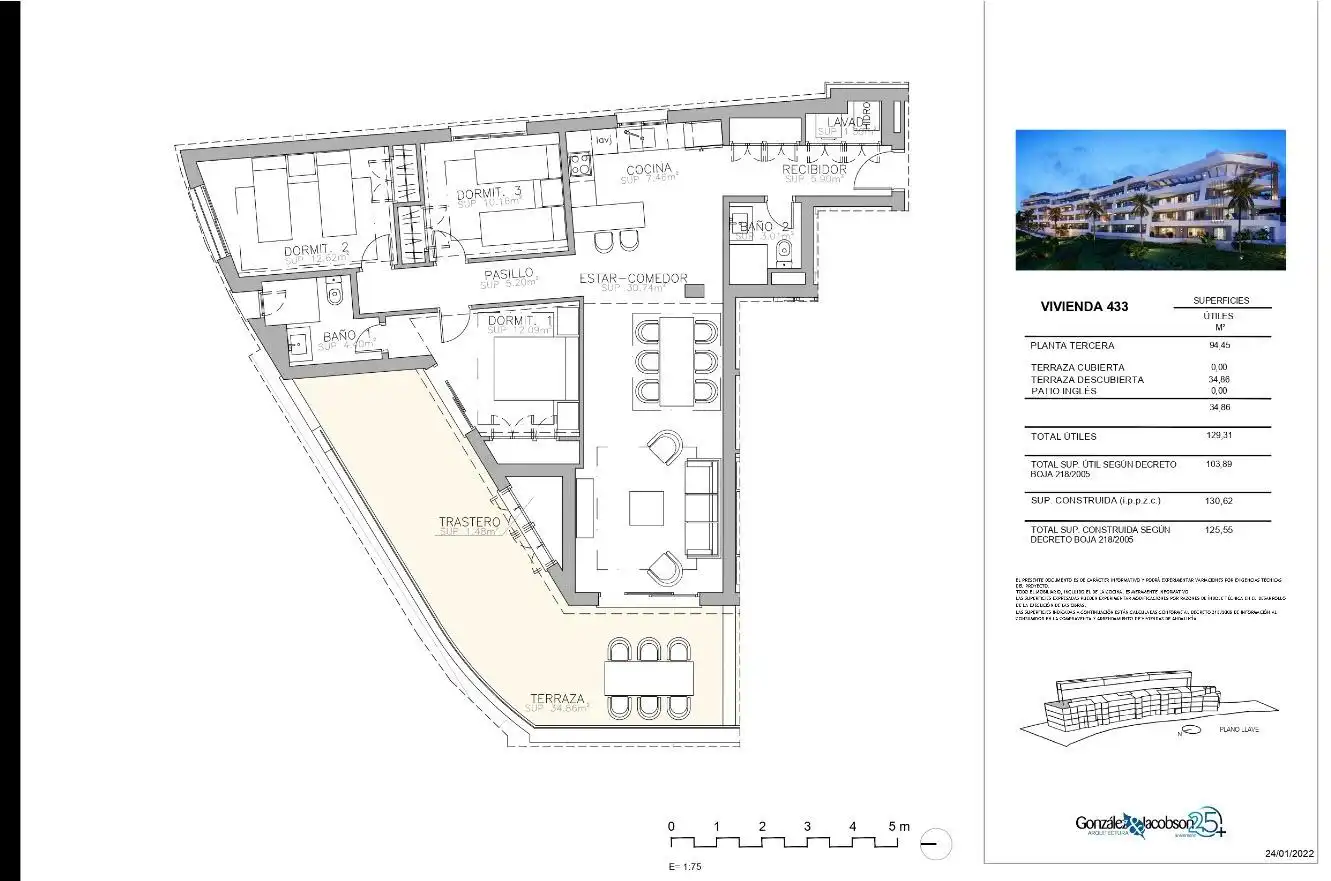 Apartamento con piscina en venta en https://www.google.com/maps/place/36%C2%B028'45.8%, imagen 27