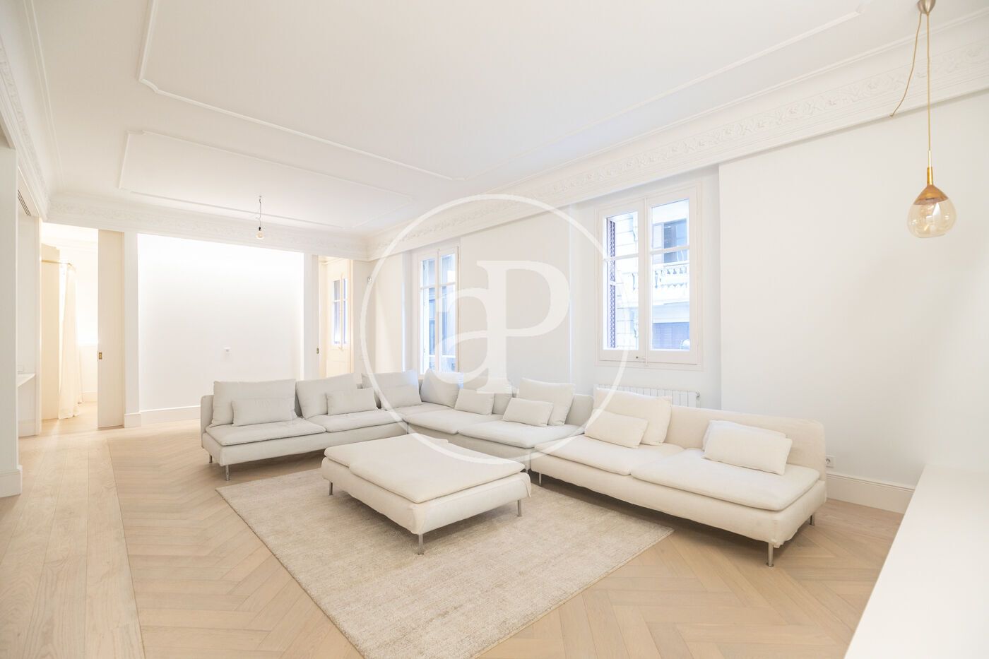 Living room of Flat for sale in  Barcelona Capital  with Air Conditioner, Heating and Private garden