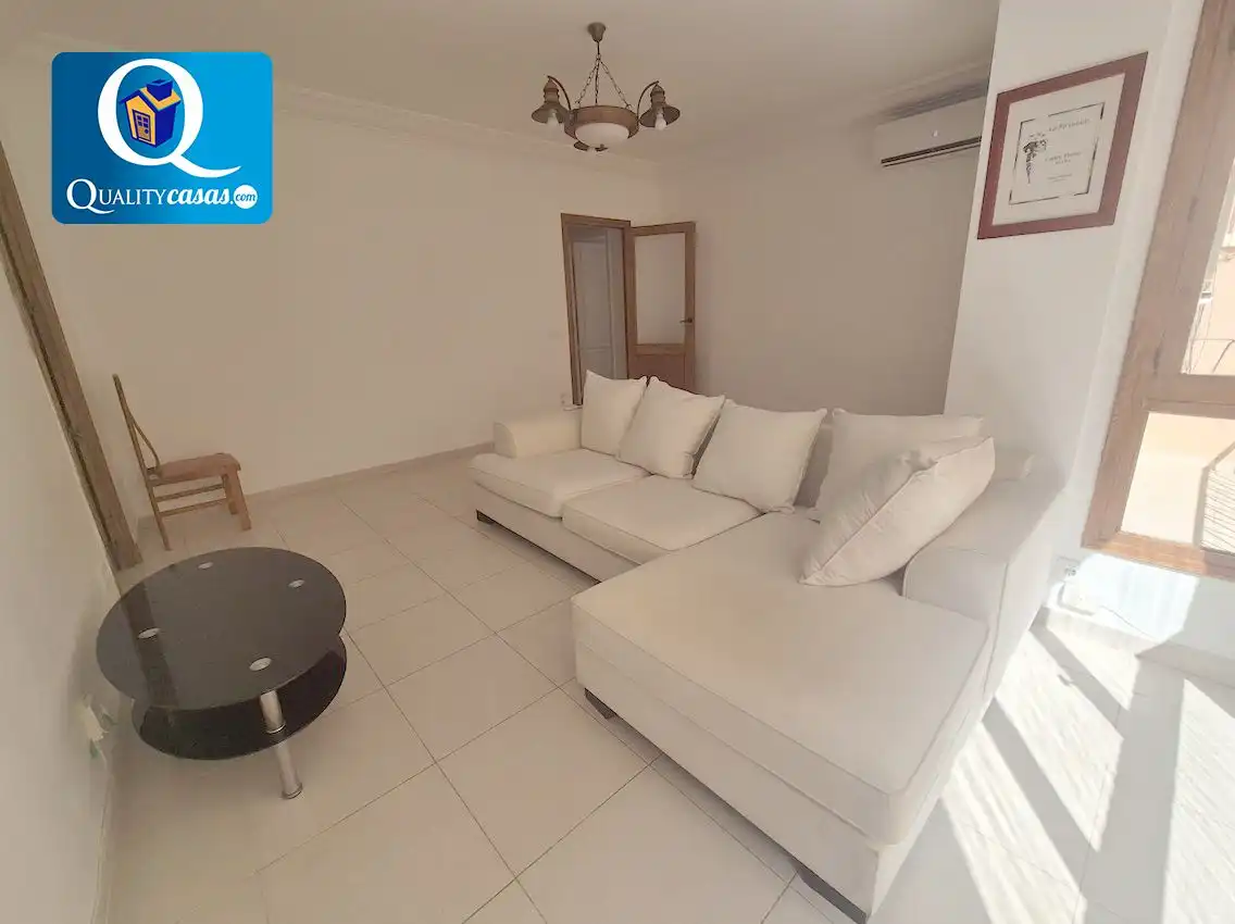Sala de estar de Piso de alquiler en Alicante / Alacant con Aire acondicionado