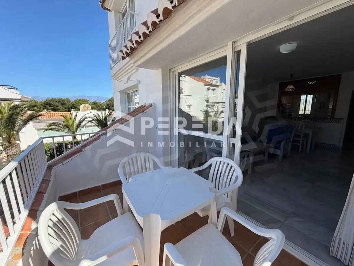 Terraza de Apartamento en venta en Roquetas de Mar con Aire acondicionado, Jardín privado y Terraza