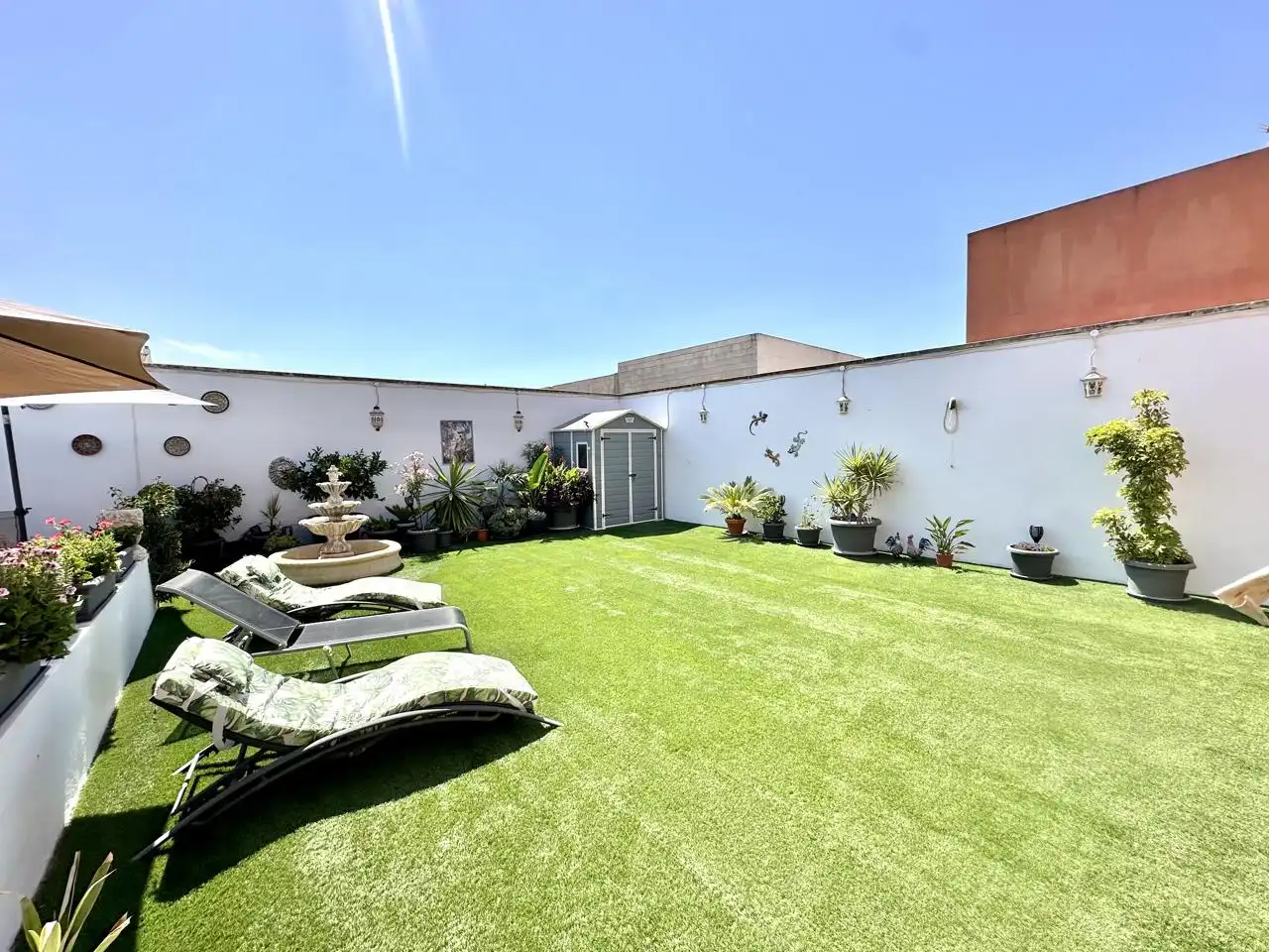 Terraza de Casa o chalet en venta en Fuente de Piedra con Aire acondicionado, Jardín privado y Terraza