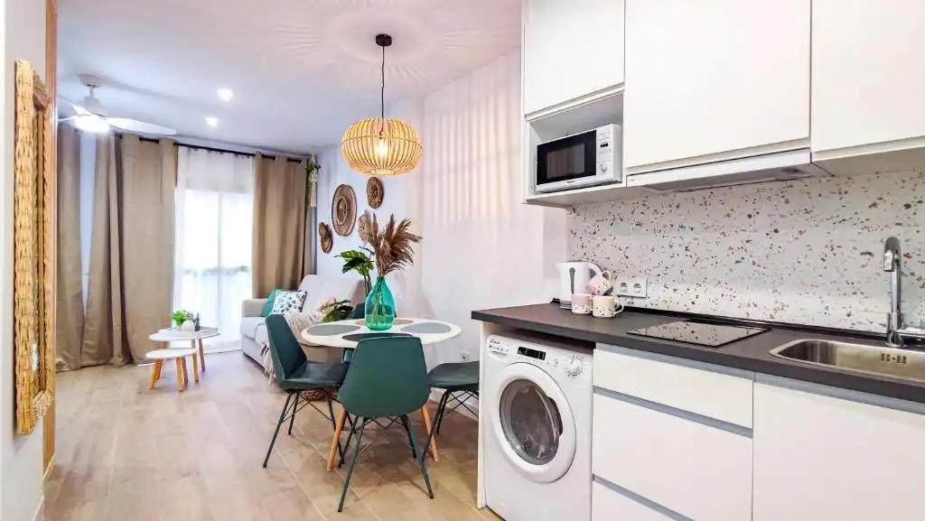 Cocina de Piso en venta en Marbella con Aire acondicionado, Jardín privado y Terraza