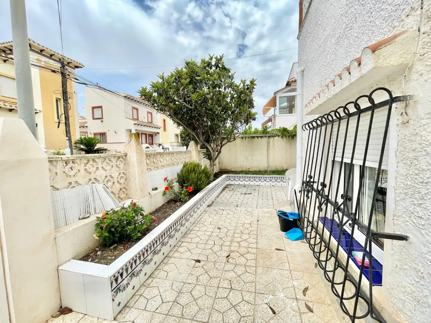 Garden of Apartments for rent in Torrevieja  with Air Conditioner, Heating and Private garden