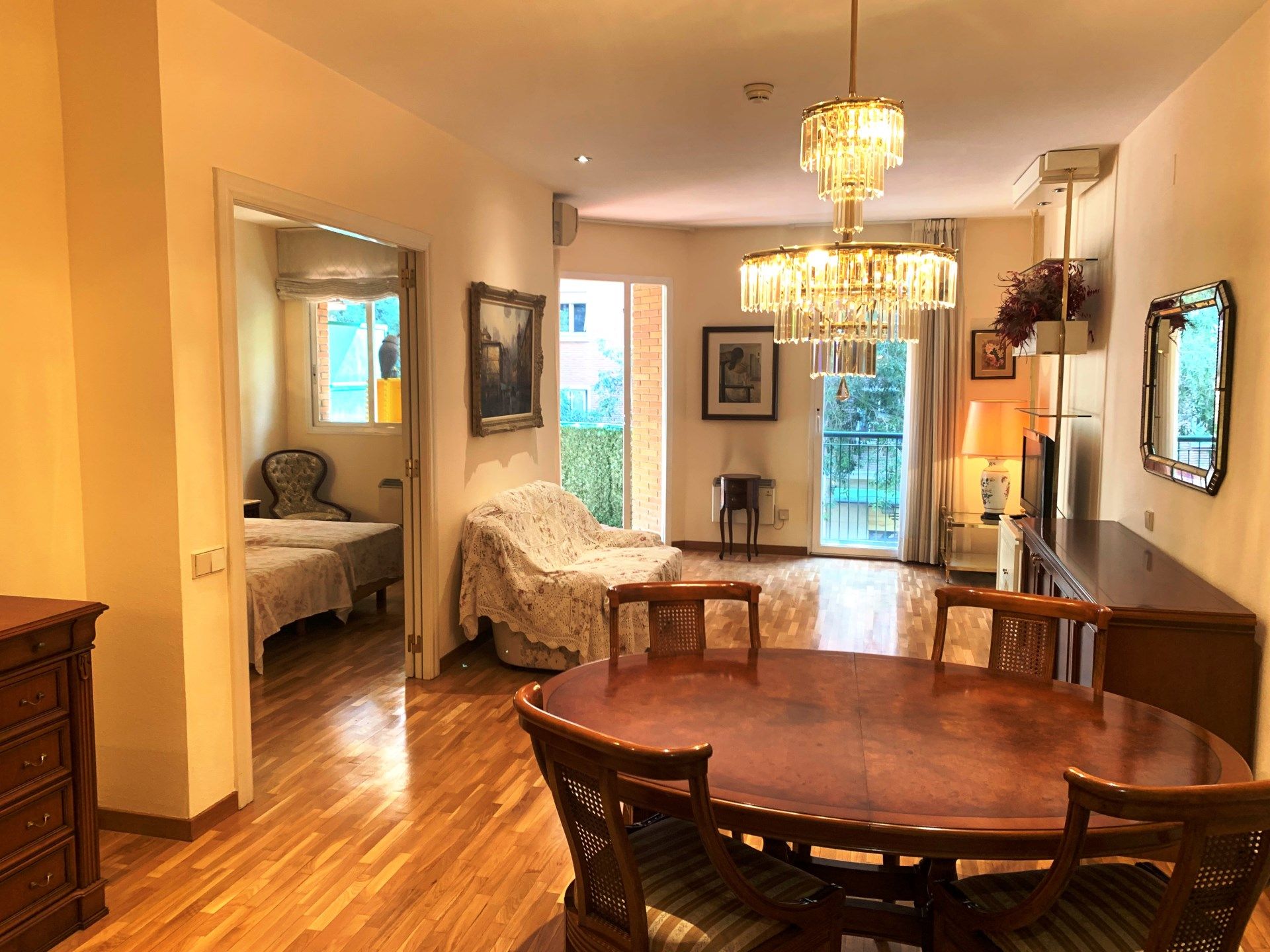 Living room of Flat for sale in  Barcelona Capital  with Air Conditioner, Heating and Terrace