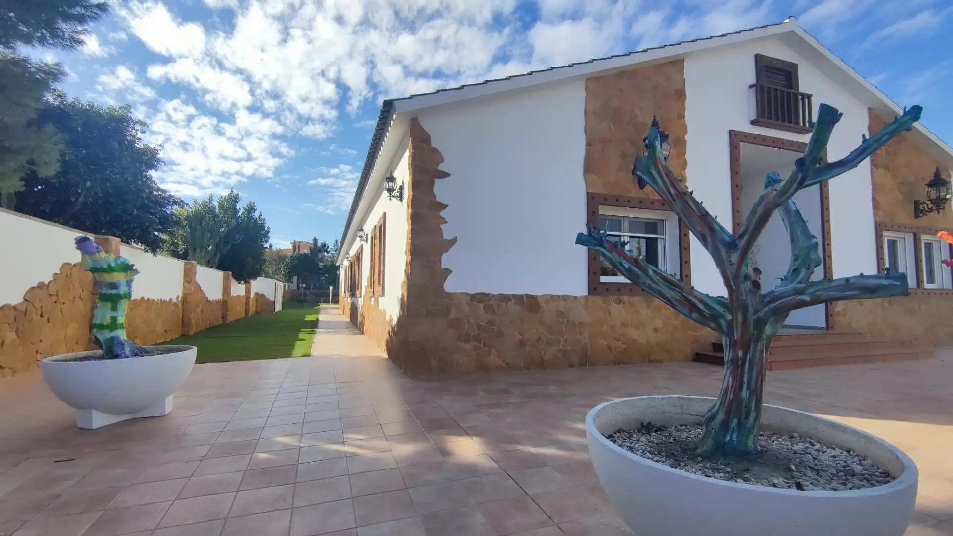 Vista exterior de Casa o chalet en venta en Mutxamel con Aire acondicionado, Calefacción y Jardín privado