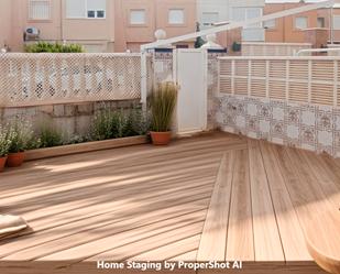 Terrace of Single-family semi-detached for sale in  Almería Capital  with Air Conditioner and Terrace