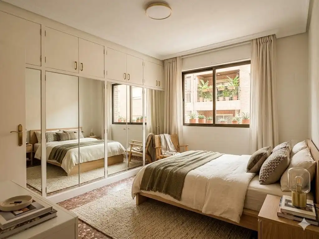 Bedroom of Flat for sale in Murcia  with Air Conditioner and Balcony