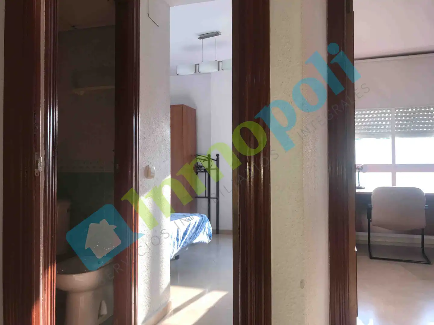 Schlafzimmer von Wohnung zur Miete in Badajoz mit Klimaanlage, Möbliert und Ofen