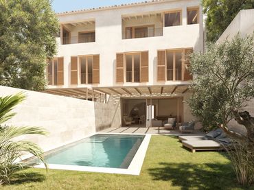 Casa aparellada amb balcó en venda a Santanyí Poble