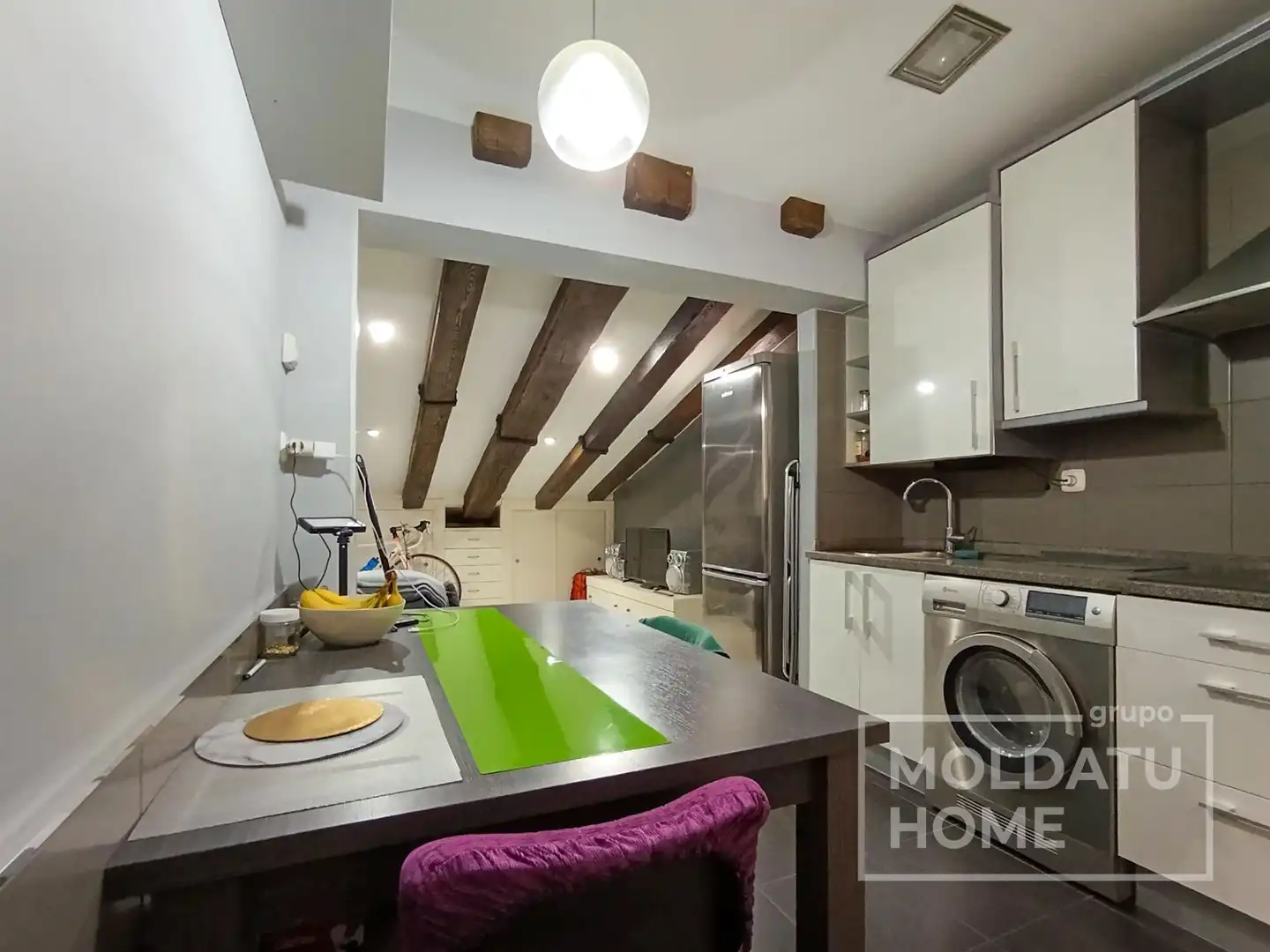 Kitchen of Flat for sale in Irun   with Heating and Furnished