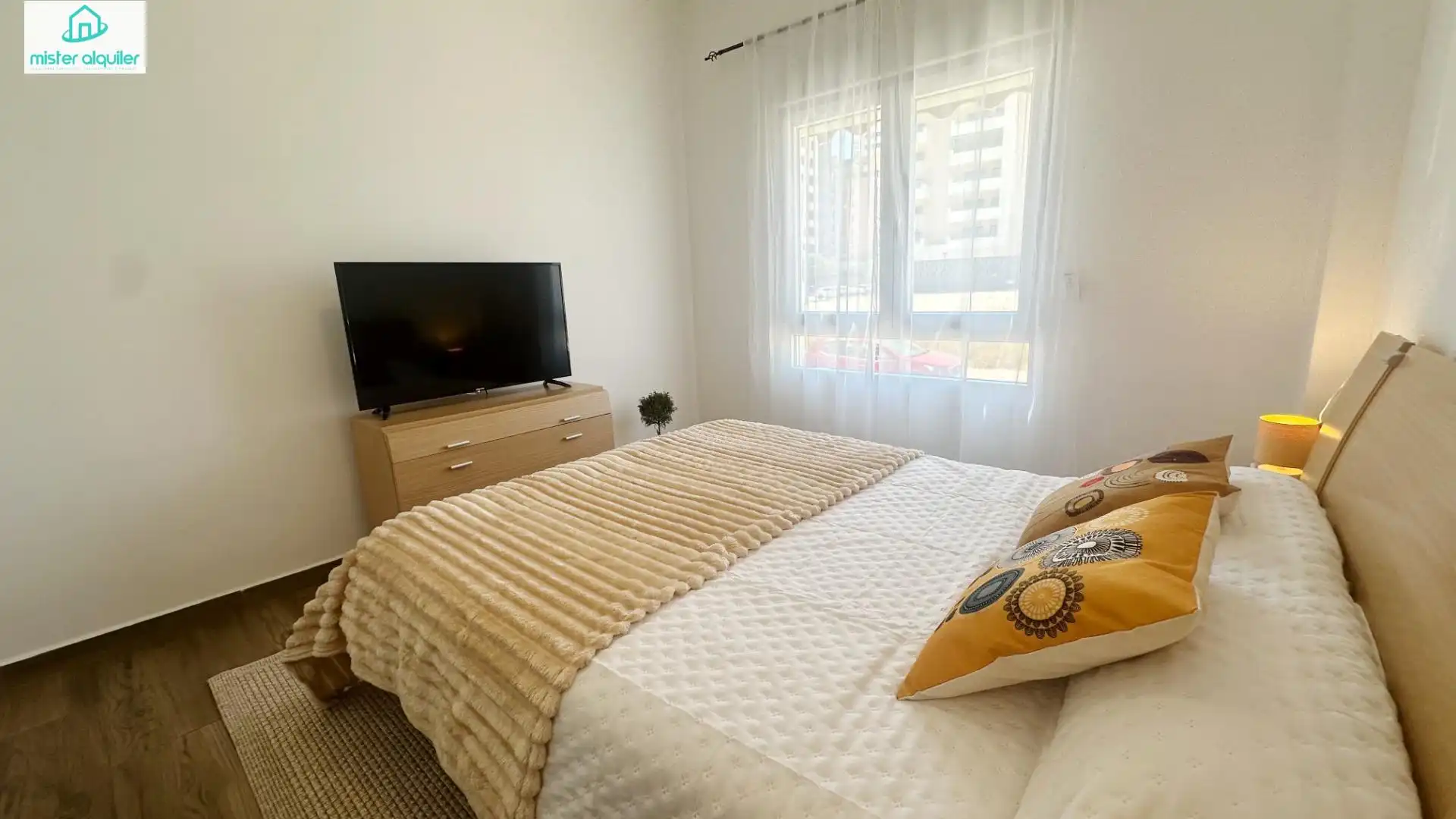 Bedroom of Apartments for rent in El Campello  with Air Conditioner, Heating and Furnished