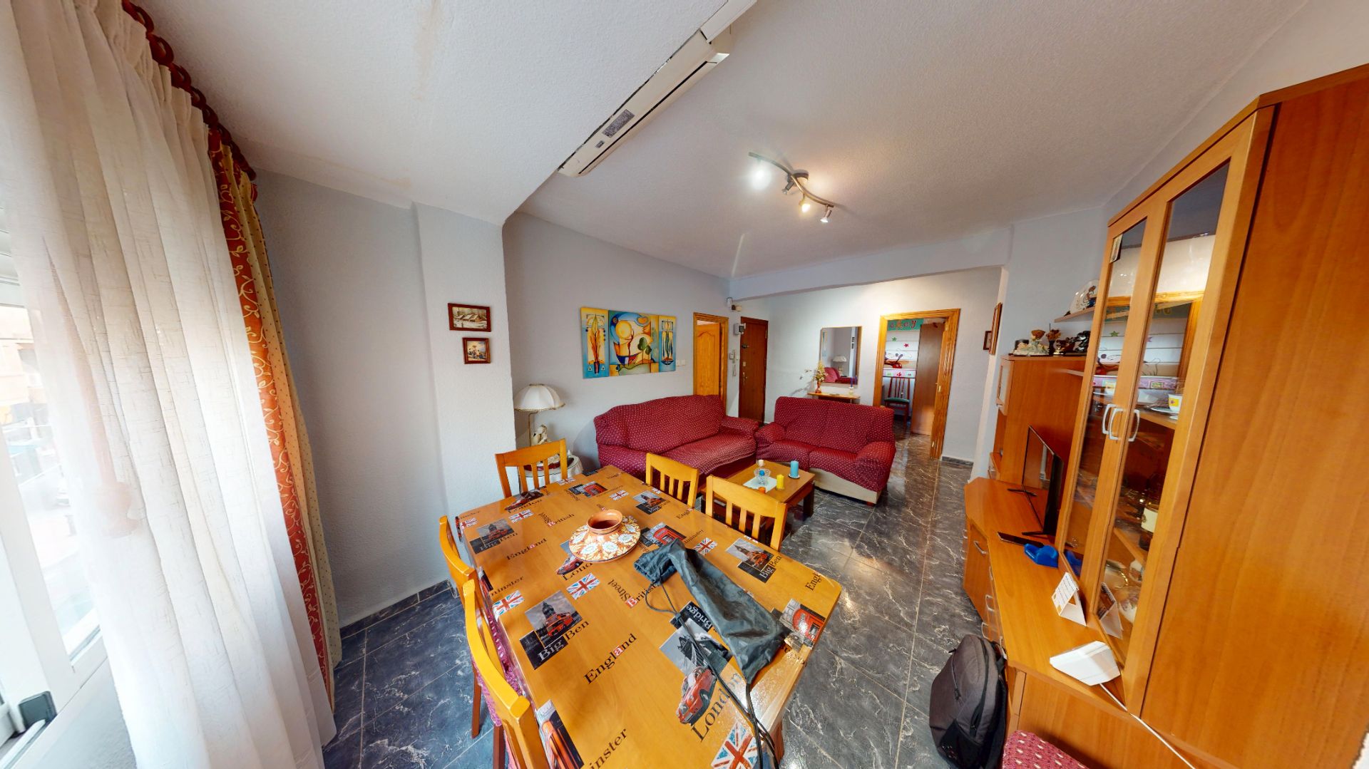 Sala d'estar de Pis en venda en Alicante / Alacant amb Aire condicionat, Moblat i Balcó