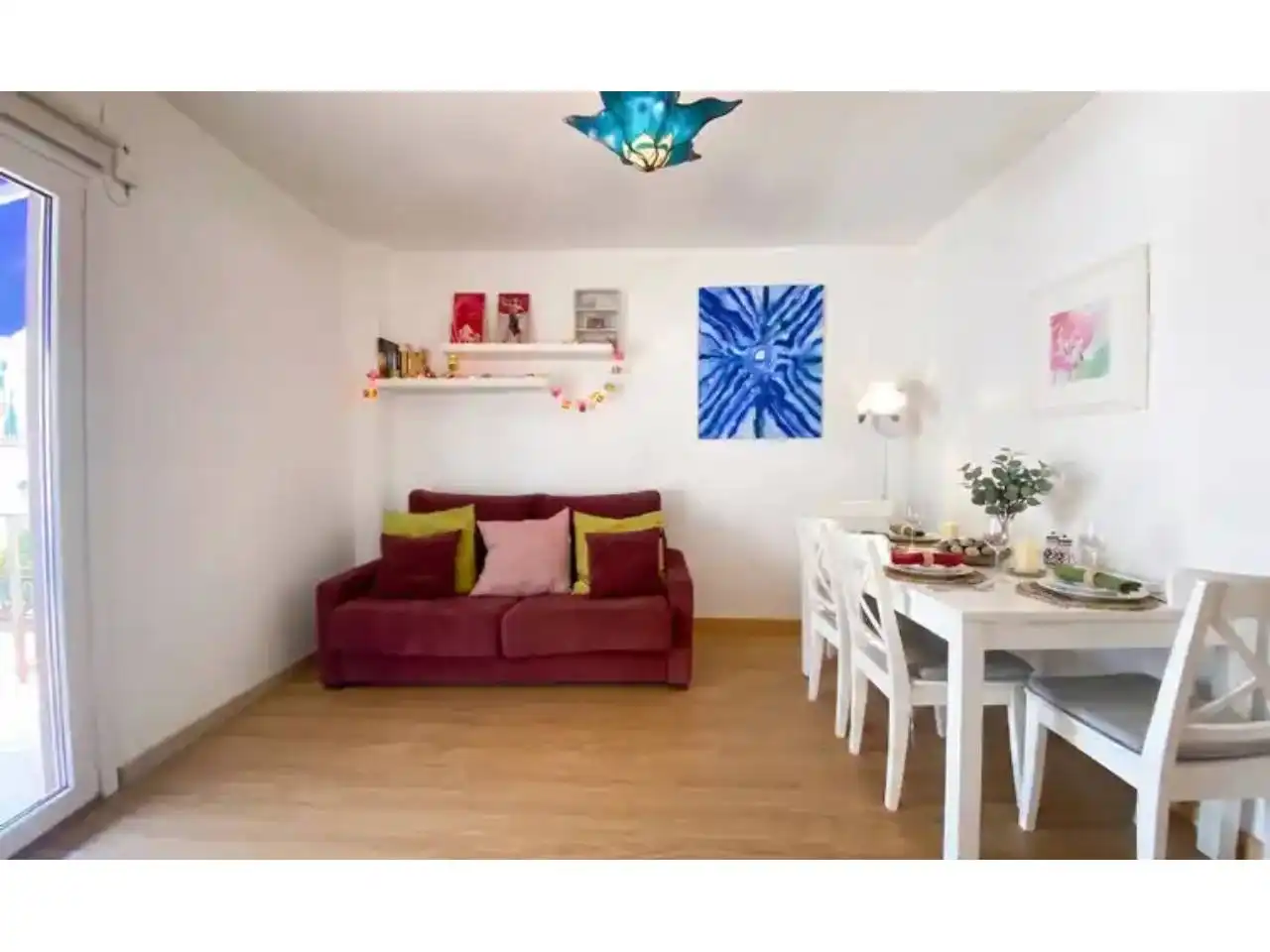 Wohnzimmer von Wohnung zum Verkauf in Sitges mit Klimaanlage, Heizung und Terrasse