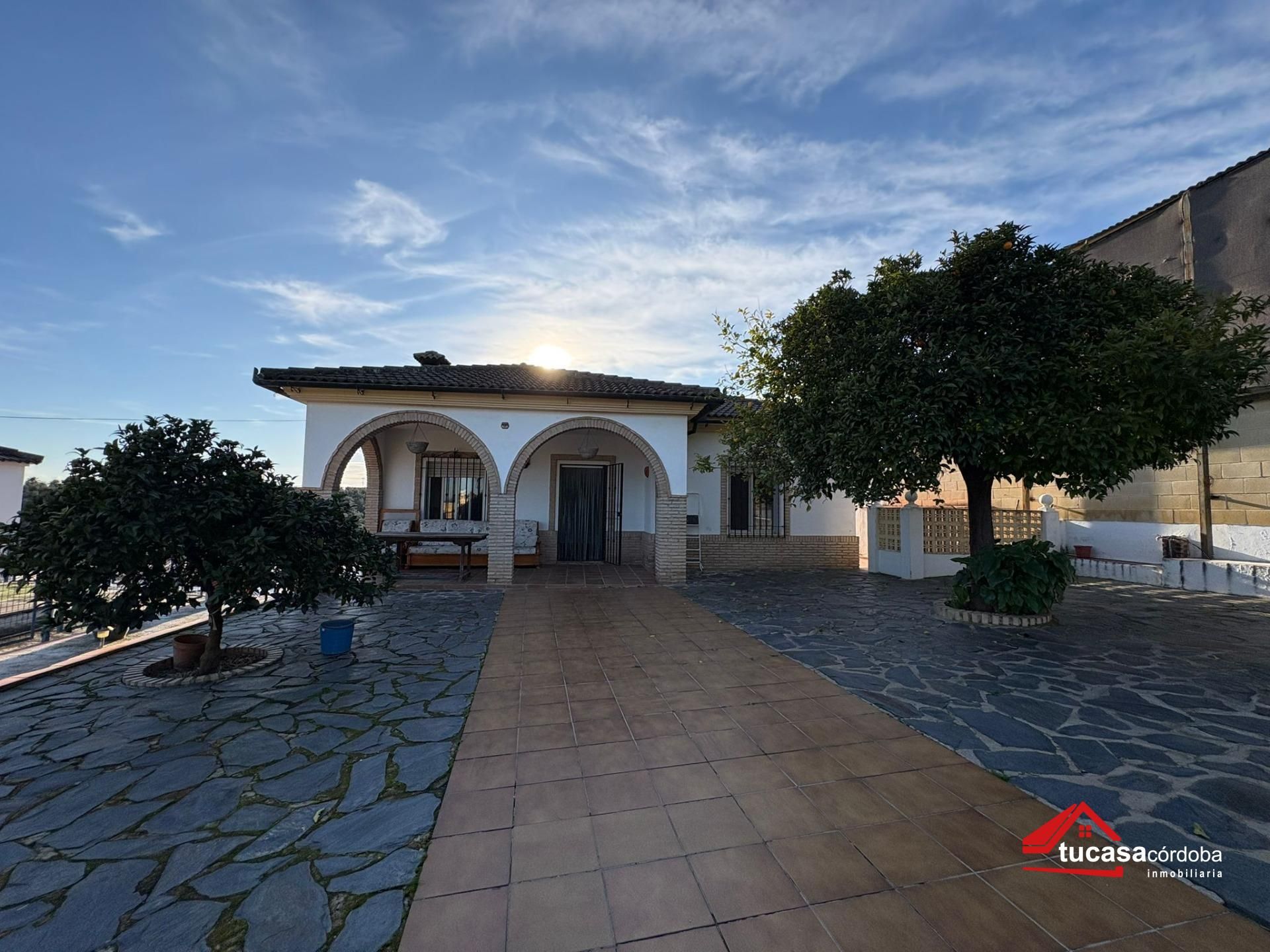 Exterior view of House or chalet for sale in Almodóvar del Río  with Air Conditioner, Storage room and Swimming Pool