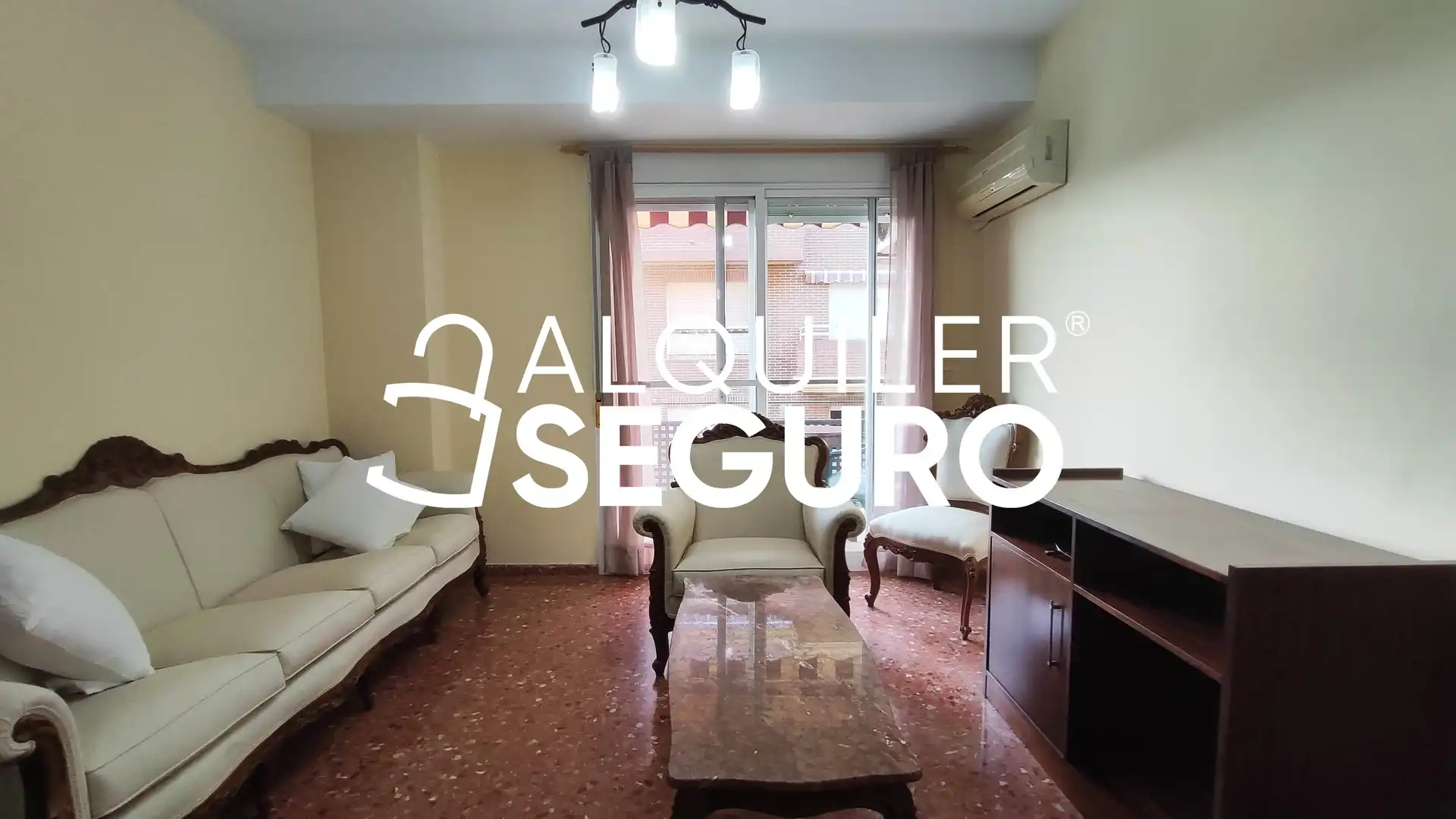 Living room of Flat for rent in Sagunto / Sagunt  with Air Conditioner and Furnished
