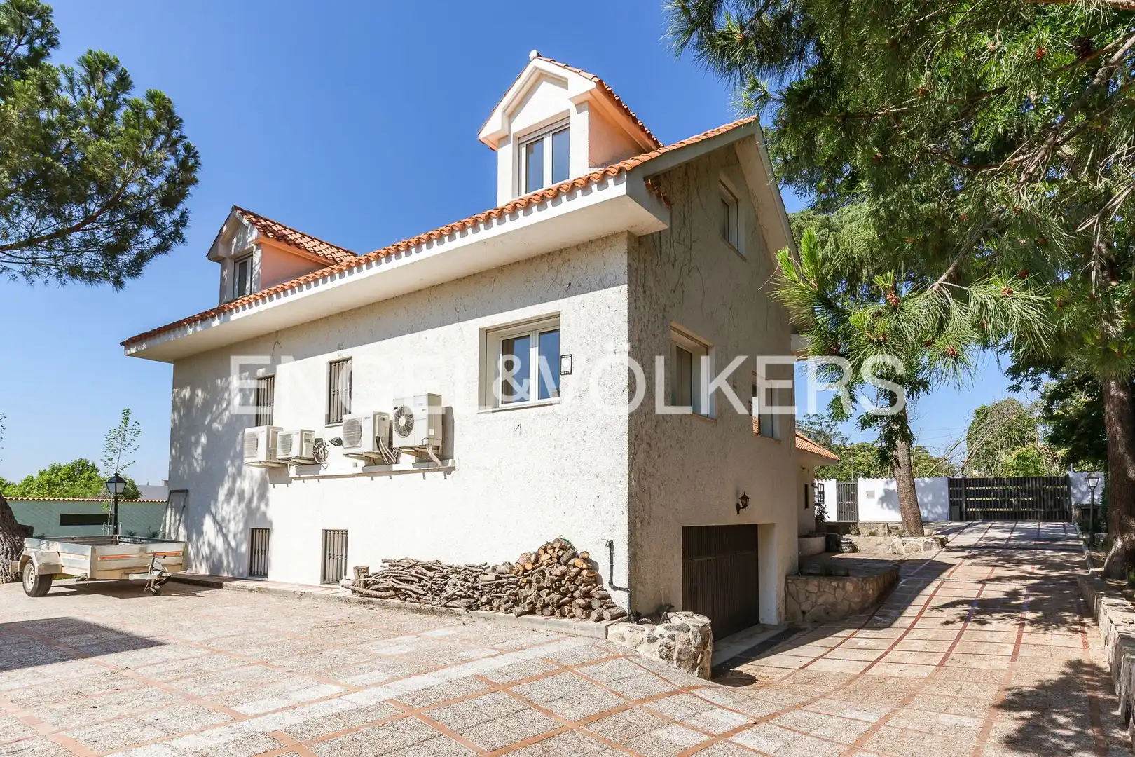 Exterior view of Houses for rent in Madrid  with Air Conditioner, Heating and Private garden